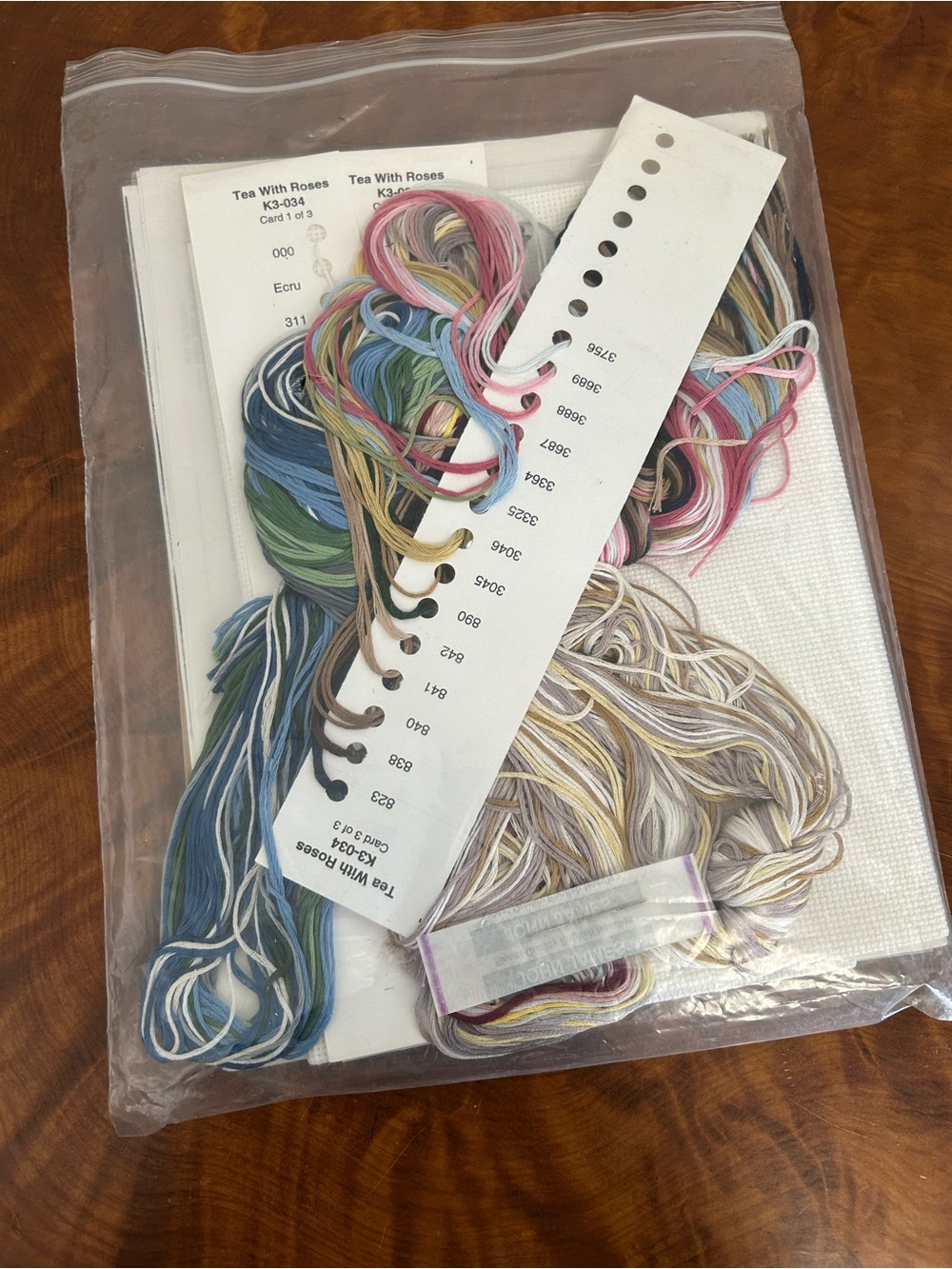 VTG The Design Connection "Tea With Roses" Counted Cross Stitch Kit - Picture 2 of 4